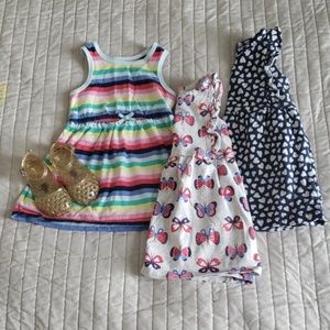 Three piece 12 Month Summer Dress & BloomerBundle